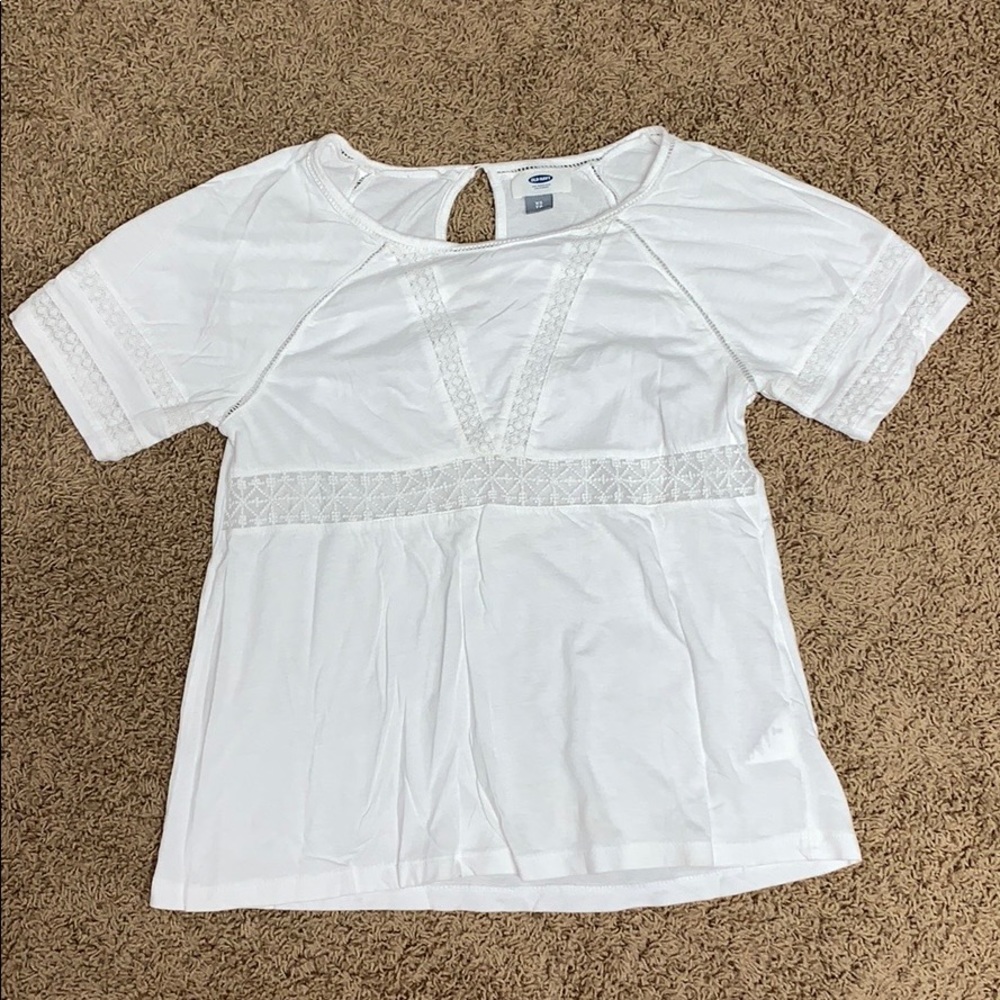 Short Sleeve White Old Navy Shirt